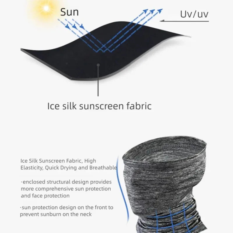 Motorcycle Balaclava Face Mask &ndash; Ice Silk Sun-Protective Quick-Drying Comfort