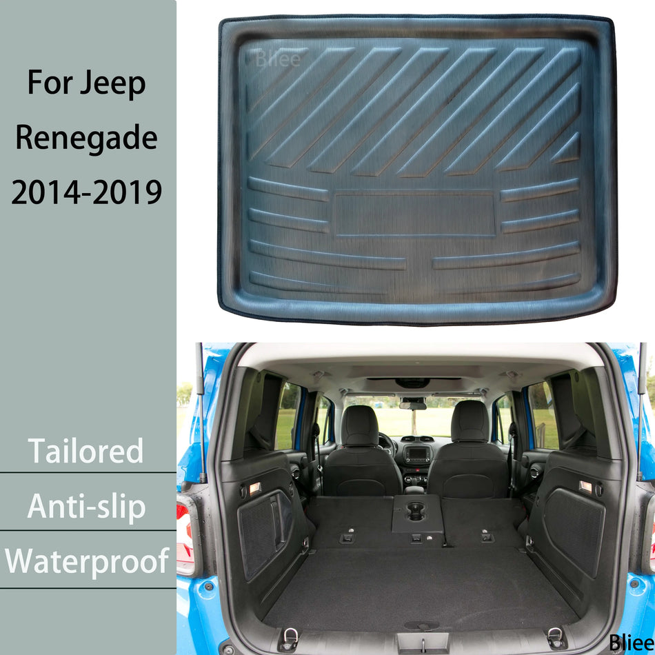 Jeep Renegade BU Přizpůsobená Zadní Koberce do Zavazadlového Prostory EVA 2014 2019