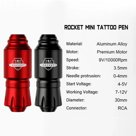 Rocket Tattoo Machine &ndash; Wireless Portable Convenience