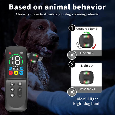 739-1/760 Color Dog Training Collar - IP67 Waterproof