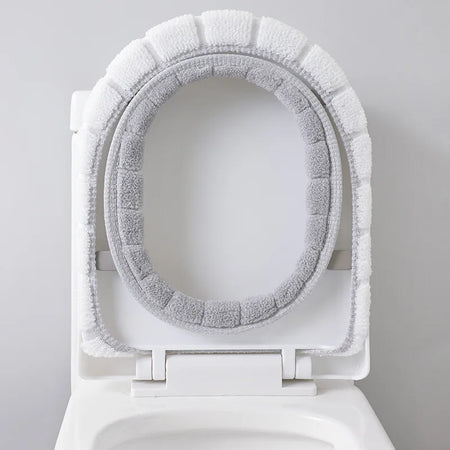 2856C Thickened Plush O-Type Warm Toilet Cushion &ndash; Cozy