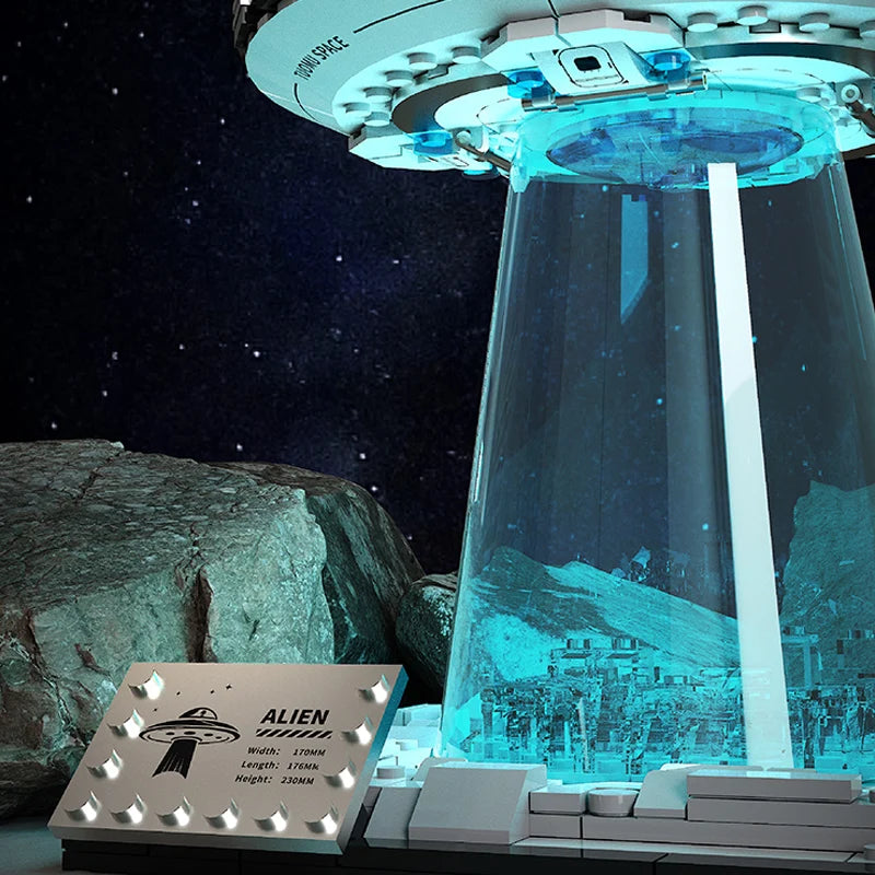 UFO Flying Saucer Building Block &ndash; Creative Assembly Puzzle Toy