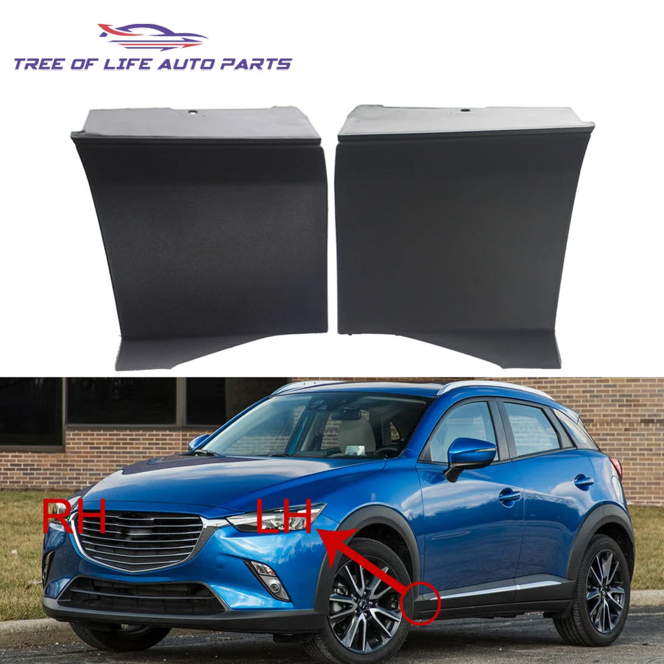 Mud Guards for Mazda CX-3 Front Lower Molding Trim Plastic Protect Rocker from Mud and Debris