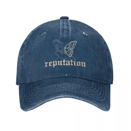 Swiftie 1989 Unisex Distressed Cotton Baseball Cap Navy Blue / One Size