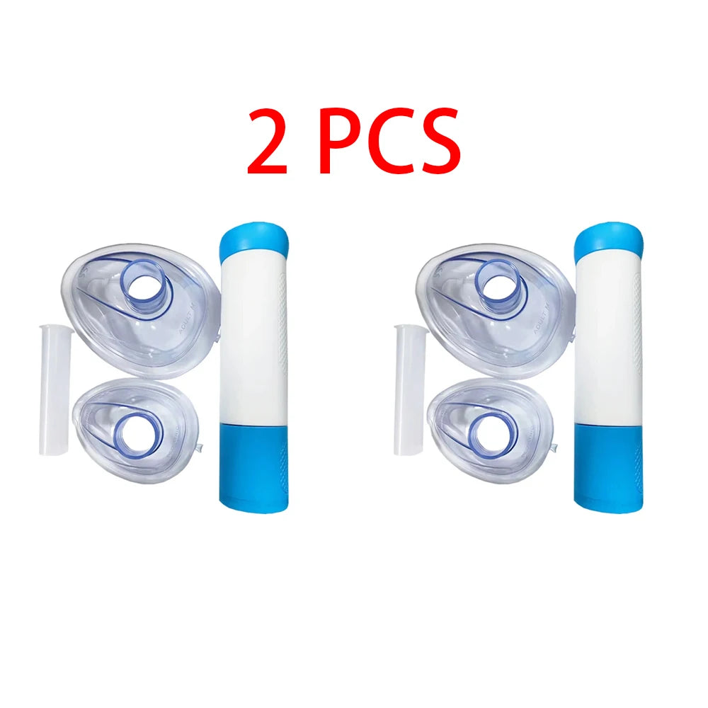 Anti Choking Life Saving Mask &ndash; Emergency Suction For CPR 2 PCS WHITE