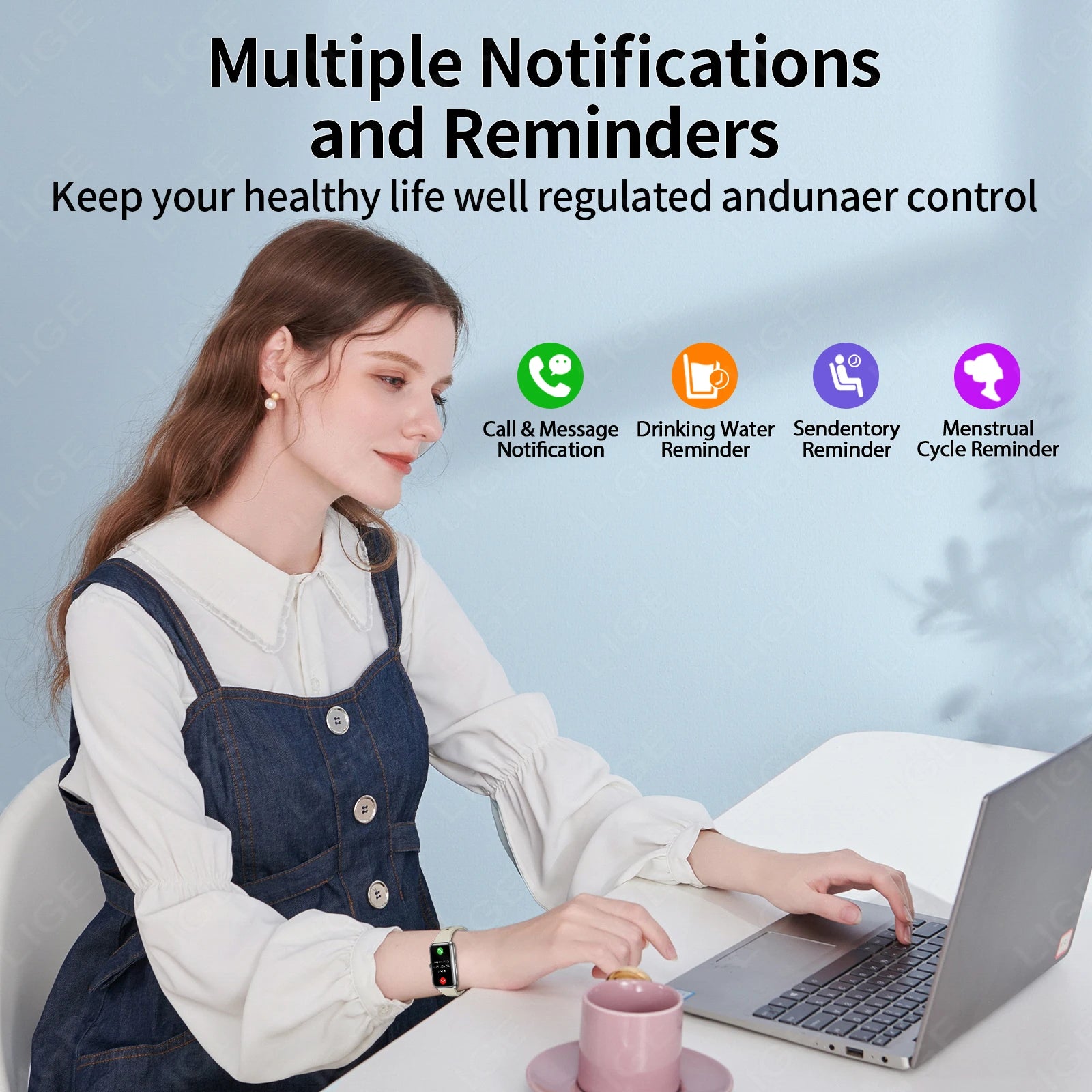 LIGE Sports Smart Watch Men &ndash; Music Control and Fitness