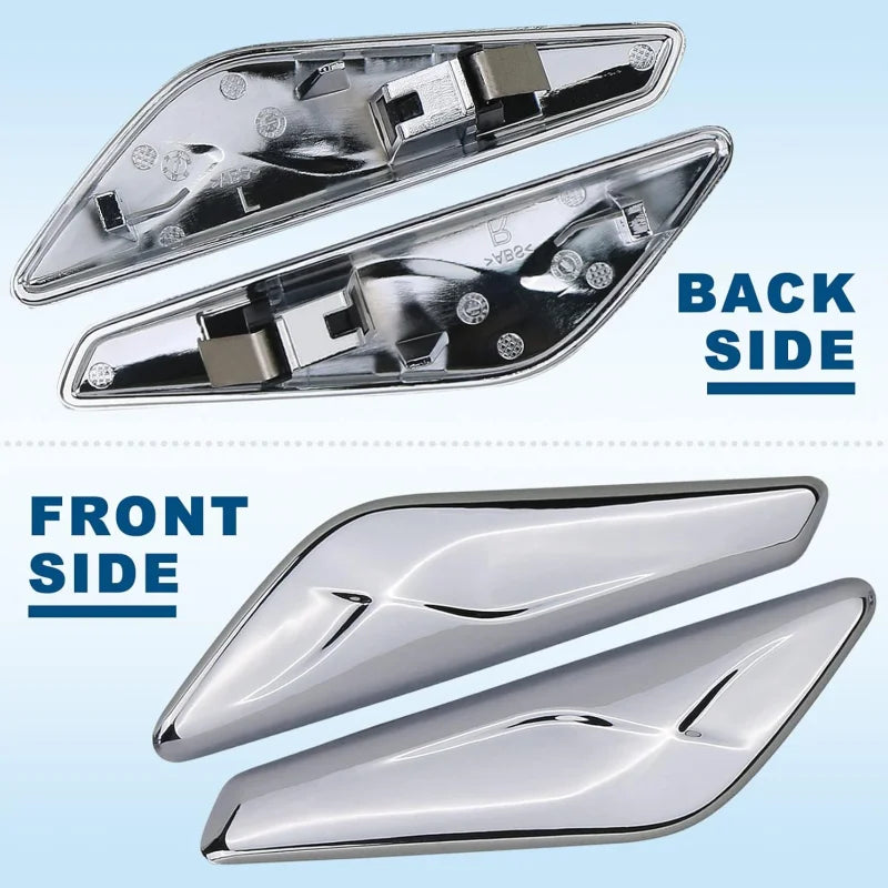 Front Fender Trim Chrome For BMW X3 F25 X4 F26 2011-2017