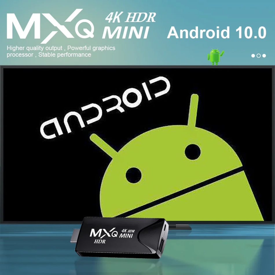 MXQMINI Smart Android Mini TV Stick &ndash; 4K Streaming Plus