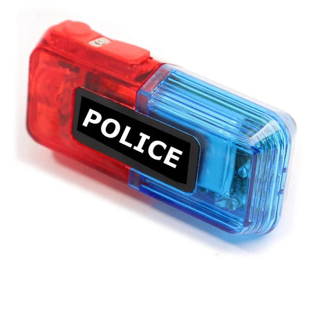 LED Red and Blue Warning Shoulder Light &ndash; Waterproof Battery