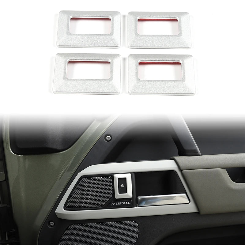 Aluminium dörrlåsrams för Defender 90 110 2020 modeller