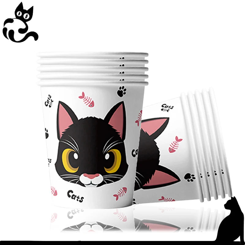 Cat-Themed Birthday Party Decoration Set