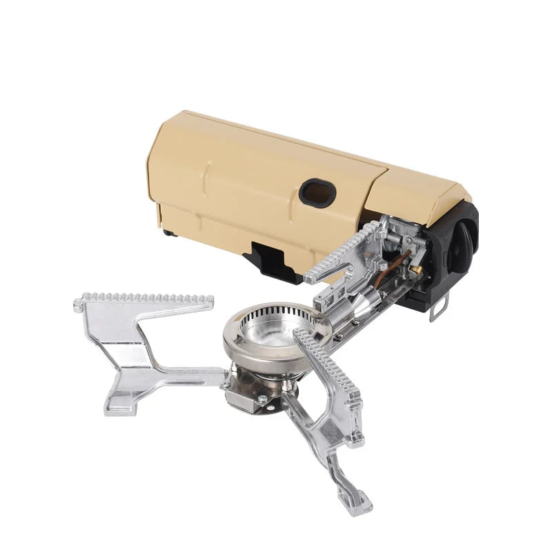 Camping Gas Stove 2670W &ndash; Portable and Efficient Cooking Solution Khaki