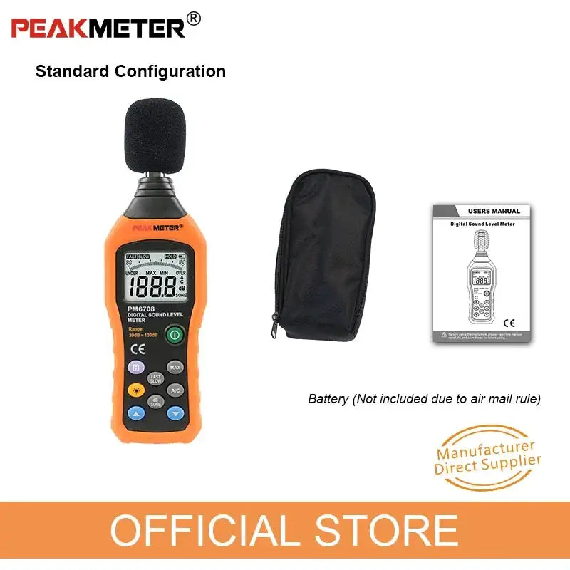 PeakMeter PM6708 Digital Sound Level Meter 30 130 dB