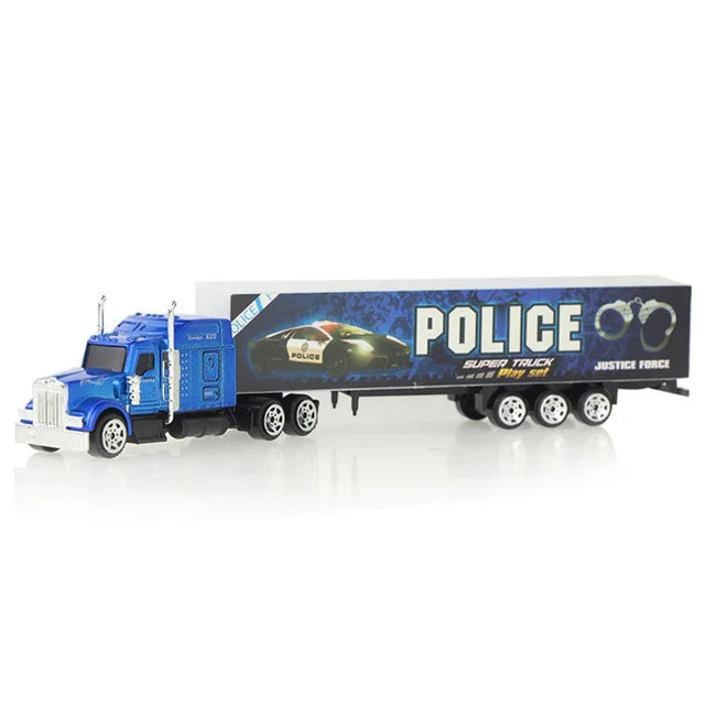 Sliding Alloy Truck Model &ndash; Multi-Color Diecast Car for Kids 1047A BLUE