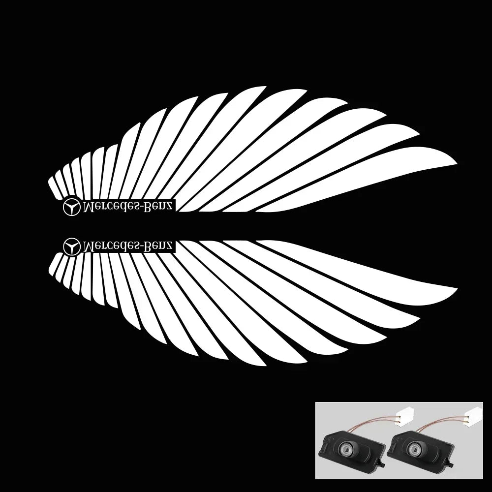 LED Angel Wings Welcome Light for Mercedes-Benz GLA GLB GLC GLS EQC A-Class B-Class C-Class E-Class S-Class Mercedes benz 6