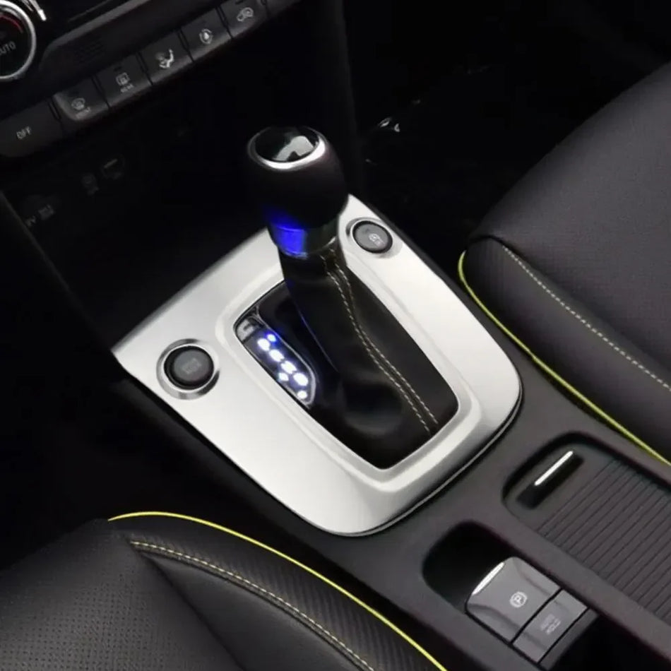 Κάλυμμα Πίνακα Λεβιέ Ταχυτήτων Hyundai Kona από Ανοξείδωτο Ατσάλι Εσωτερικά Αξεσουάρ