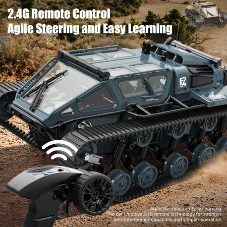 C8812 RC Tank Full Scale Tracked Vehicle - Led Light Ready