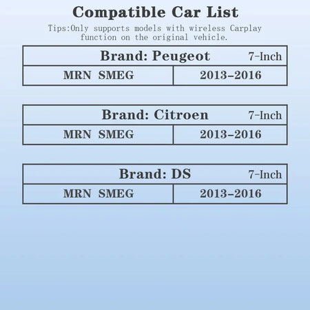 Autotop Wireless CarPlay Android Auto Converter For Peugeot