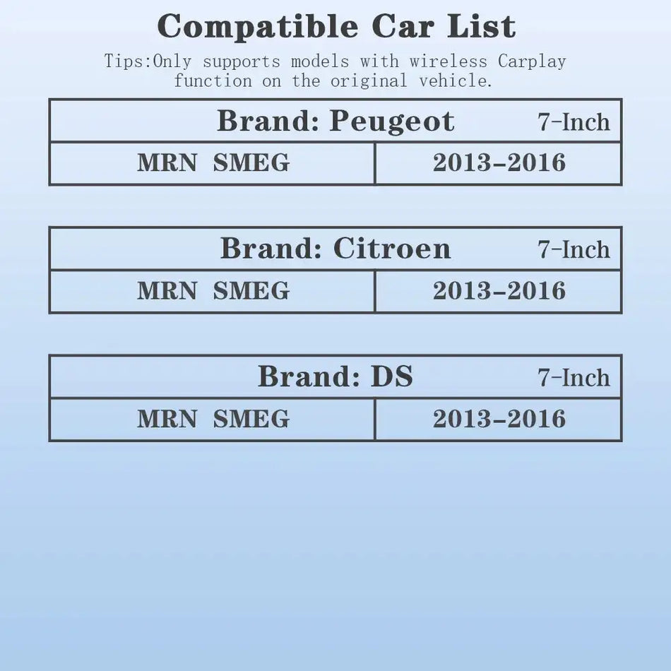 Autotop Wireless CarPlay Android Auto Converter For Peugeot