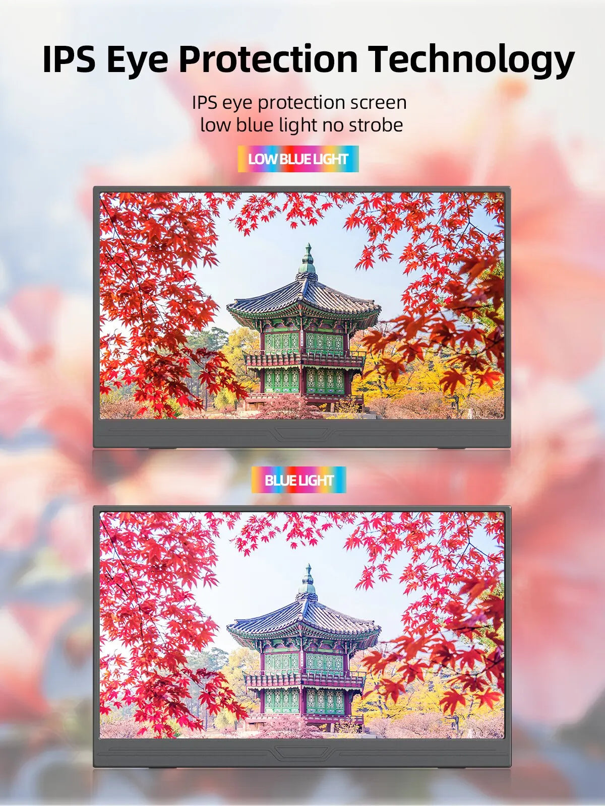 ZSUS 15.6-Inch Portable Touchscreen Monitor - 1920x1080 HDR, Low Blue Light, for Xbox, PS4/5, Switch, Laptop, PC