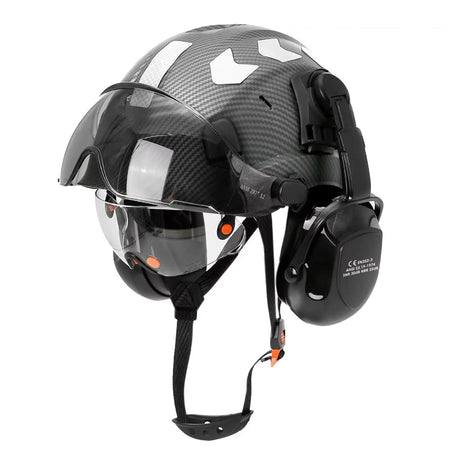 CE Carbon Fiber Pattern Safety Helmet &ndash; Reflective Stickers Carbon fiber Set A