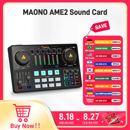 Maono AME2 &ndash; All-In-One Portable Podcast Studio Pro