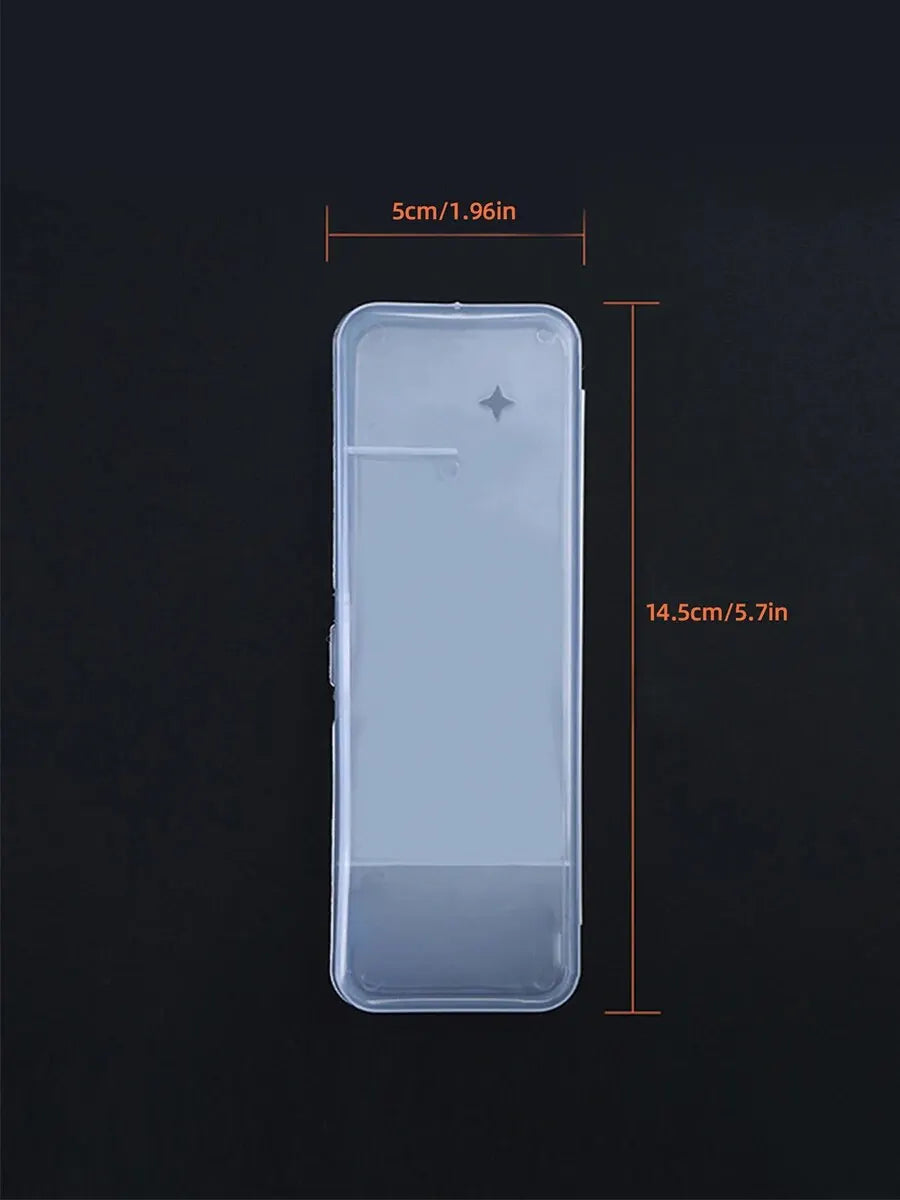 Portable Double-Layer Manual Shaver Storage Box for Travel