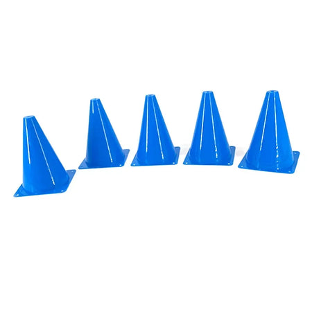 High-Visibility 18CM Training Cones - Set of 5 Blue