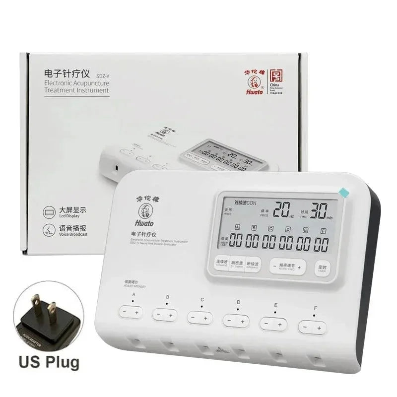 Vilnason 6-Channel EMS TENS Acupuncture &ndash; Six Outputs US Plug-With Box
