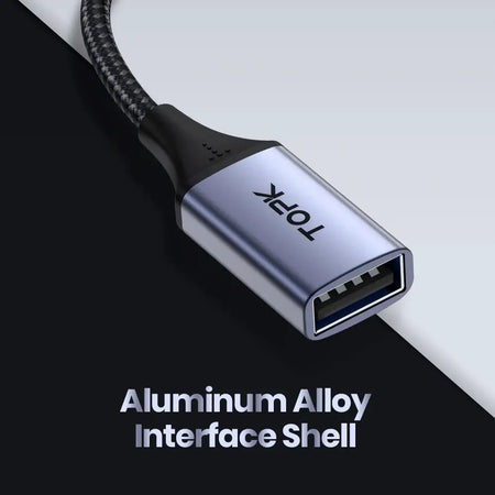 TOPK USB C to USB A Dapter OTG Cable Type C Male to USB 3.0 2.0 Female Cable for MacBook Pro Samsung Type C Adapter by InterCyprus Trading Ltd