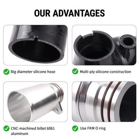 Turbo Inlet Pipe Upgrade for BMW N20 N26 125i 228i 320i 328i 520i 528i by InterCyprus Trading Ltd