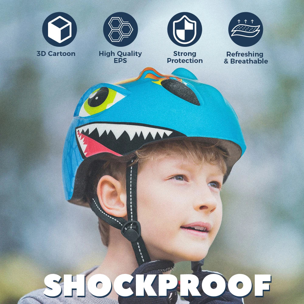 VICTGOAL Kids Helmet Set &ndash; Fun Cartoon Design with Safety Gear