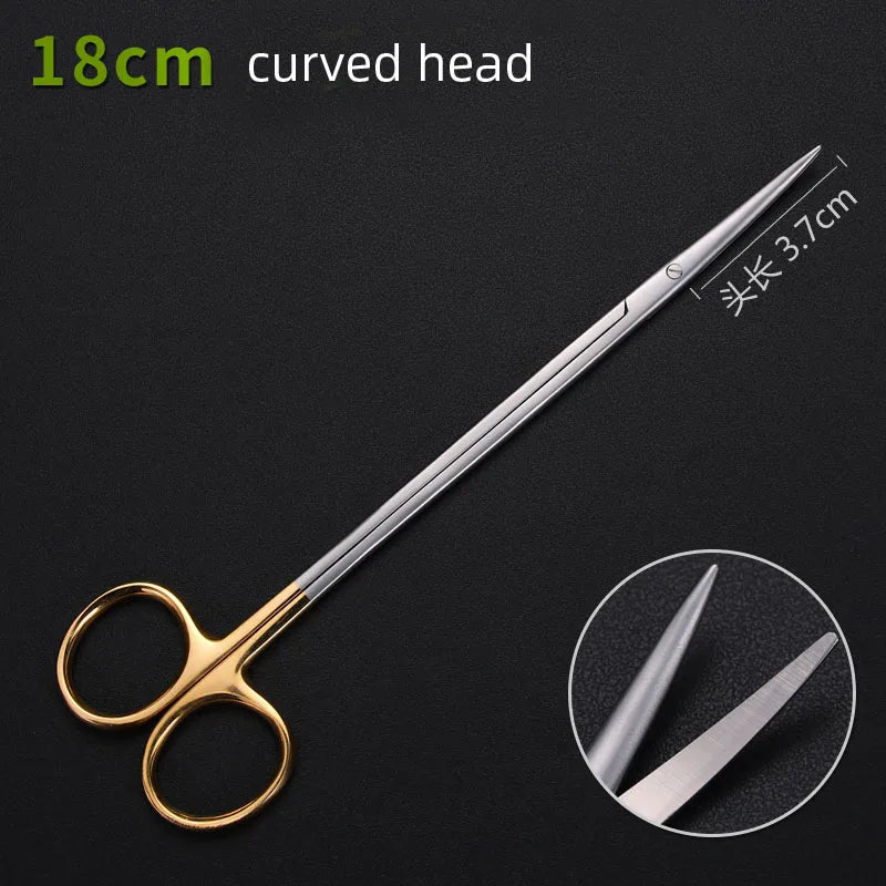 Dental Ophthalmic Blunt Scissors - Versatile Nasal Tool DEEP BLUE