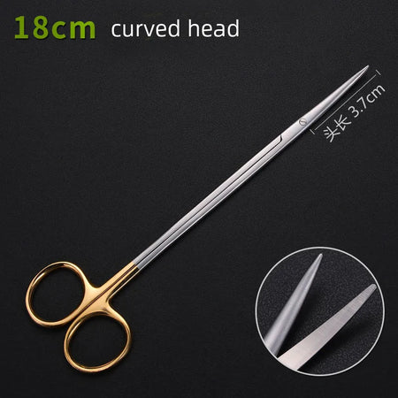 Dental Ophthalmic Blunt Scissors - Versatile Nasal Tool DEEP BLUE