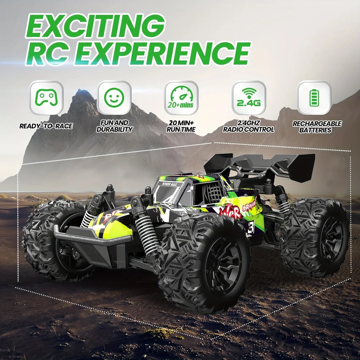 1:20 Off Road RC Car &ndash; High Speed Climbing Drift Pro