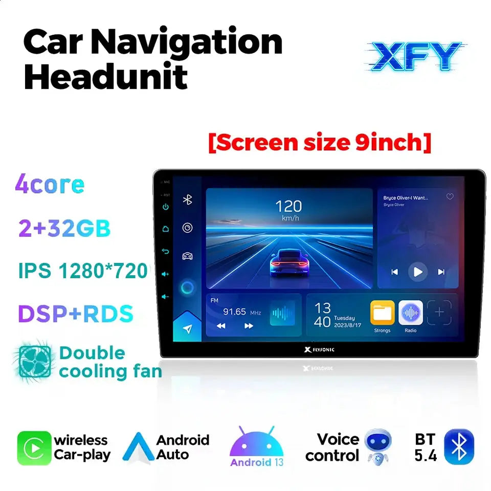 2Din Android Car Stereo With CarPlay And GPS For Volkswagen Golf by InterCyprus Trading Ltd