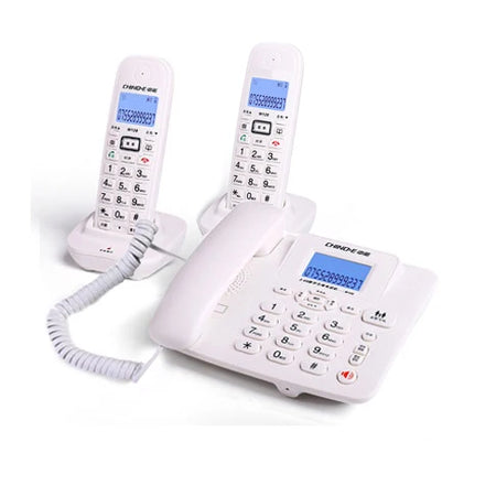 Kt13 Cordless Answering Machine 2.4G &ndash; Long Range 300m white 2 handsets