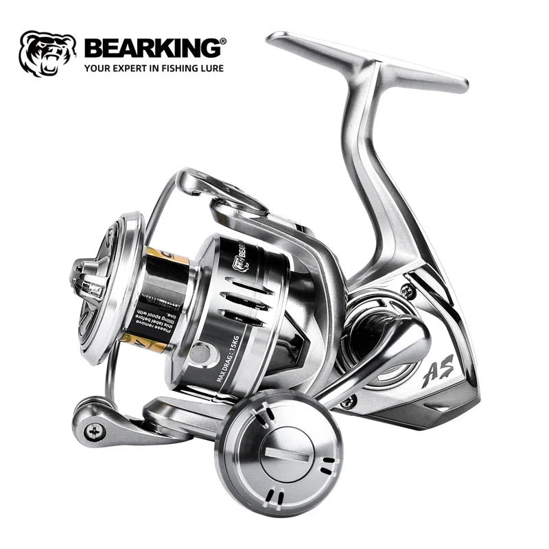 BEARKING Saltwater Fishing Reel - 1000-6000 Series, 9+1BB, 5.2:1 Gear Ratio, 10-20KG Drag, Water-Proof
