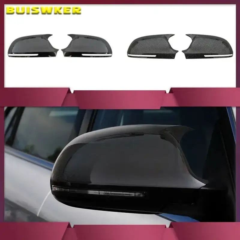 Pair Side Wing Mirror Covers Audi A3 8P A4 A5 A6 Q3 S6
