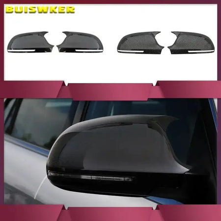 Pair Side Wing Mirror Covers Audi A3 8P A4 A5 A6 Q3 S6