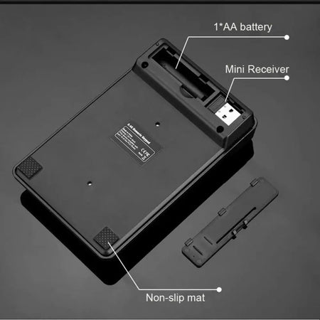 2.4GHz Wireless Numeric Keypad &ndash; Compact 19 Keys USB Ready