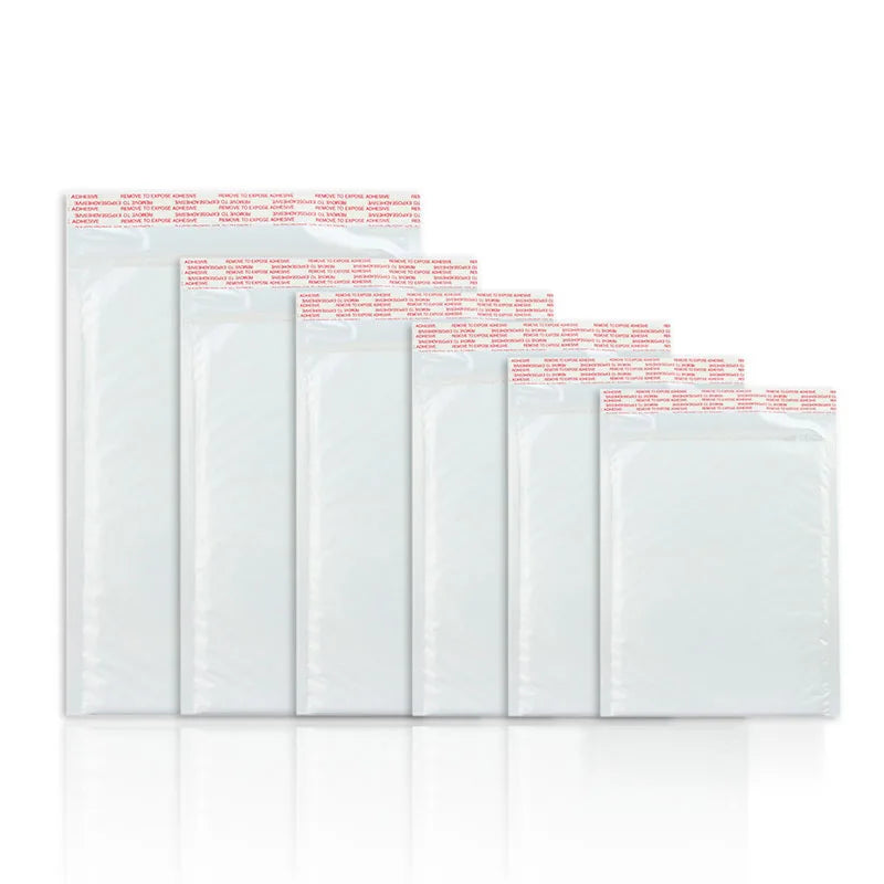ALSMT Shockproof White Foam Envelope Bubble Bags - Pack of 50