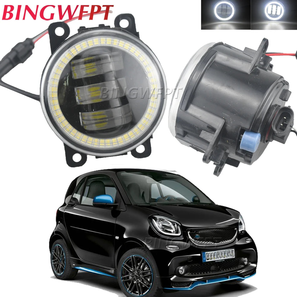 LED eņģeļa acs DRL miglas lukturu komplekts Smart Fortwo Forfour 453 2014-2018