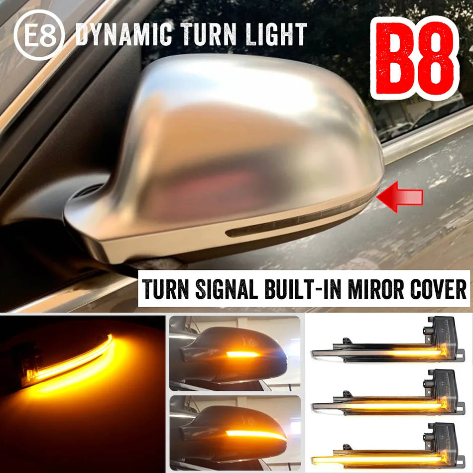 Luces de señal de giro LED dinámicas para Audi A4 A5 A6 Q3