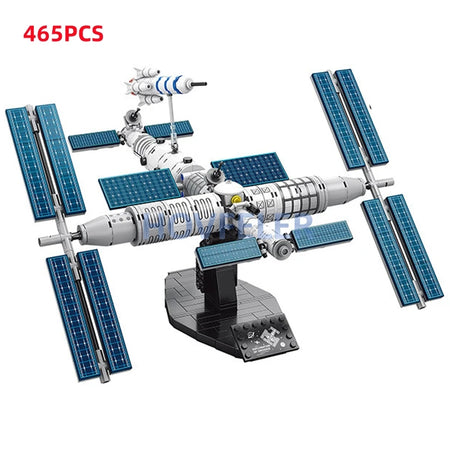 HOVFELER City Shuttle Satellite Rocket Building Blocks Set with Astronaut Figure 465Pcs NO BOX 9010 / CHINA