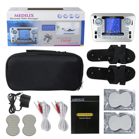 Hmeily 12 Modes EMS Muscle Stimulator &ndash; Pain Relief US SET WITH SHOE