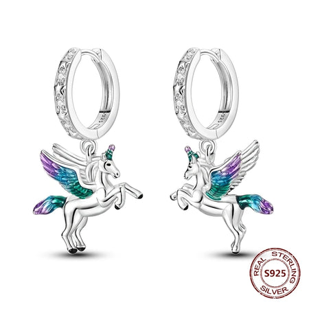 Elegant 925 Sterling Silver Dog Earrings with Zircon and Animal Designs for Women JFE183