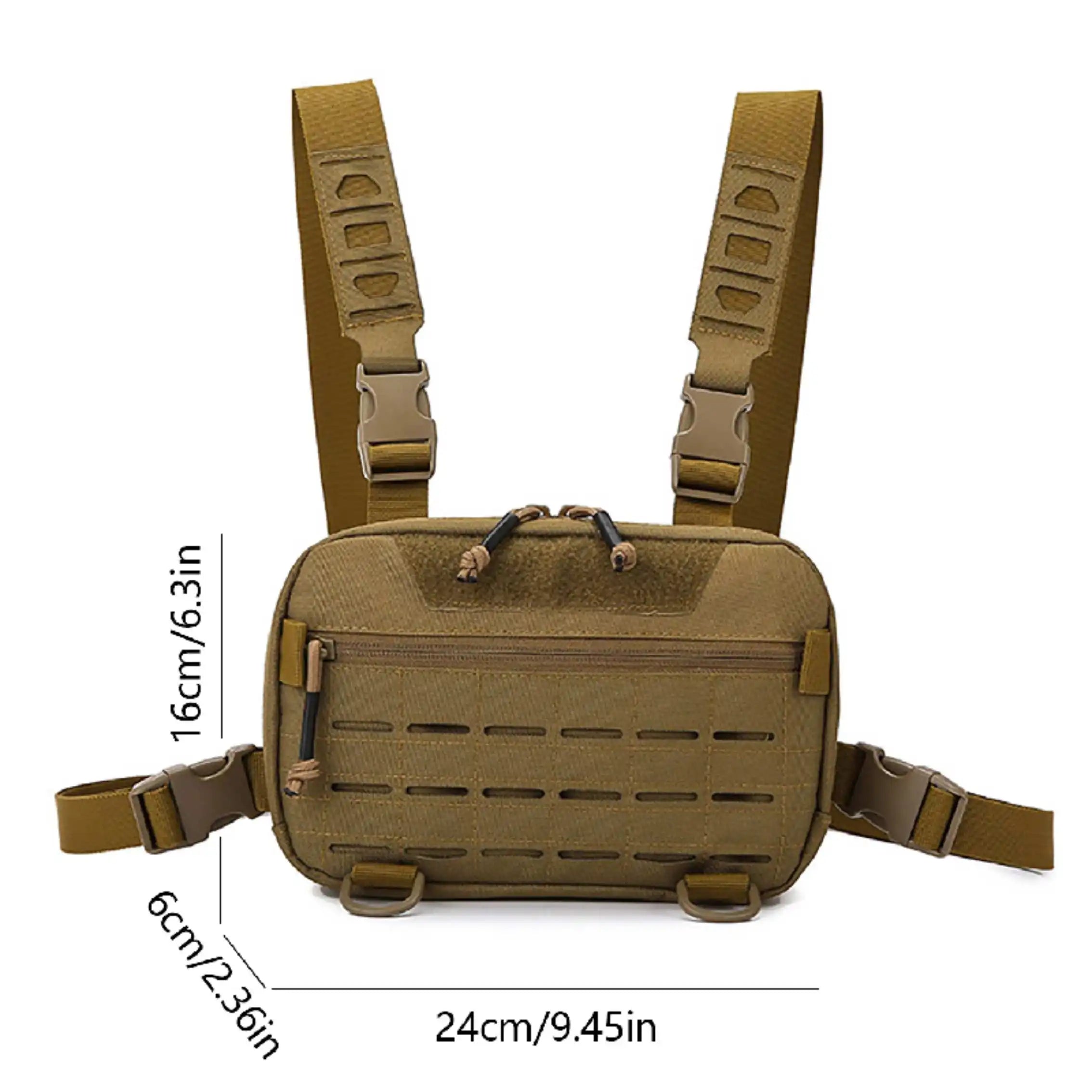 Men's Tactical Molle Chest Bag &ndash; Versatile Front Rig Pouch