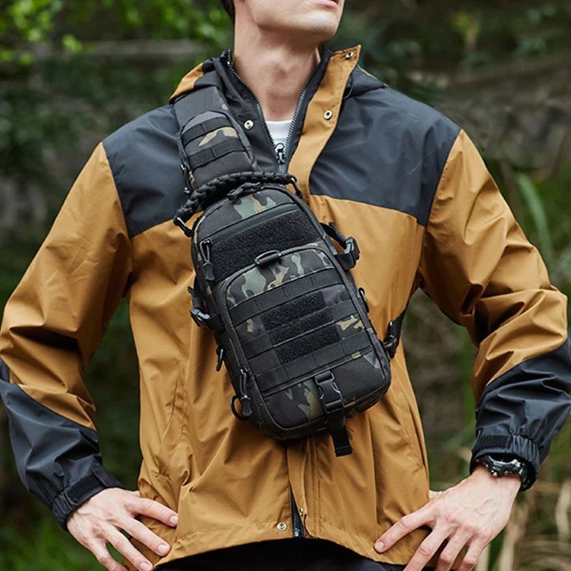 Tactical Men's Camping Chest Bag - Multifunctional Outdoor Sling Pack