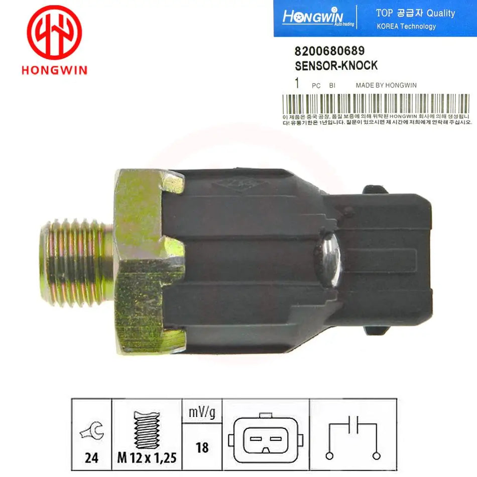 Senzor de lovitură pentru Renault CLIO Grandtour, CLIO I/II/III, Espace I/II, Fluence, Kangoo, Megane, Scenic, Thalia